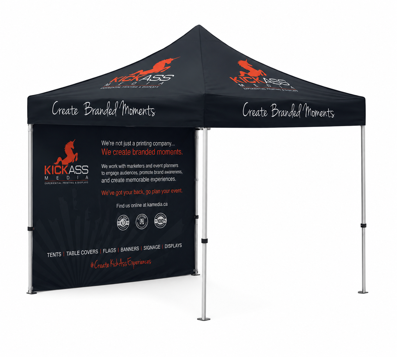 KA Media heavy duty outdoor event tent