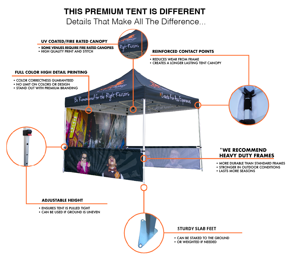 Custom Printed Pop Up Tents | Portable Outdoor Displays by KA Media